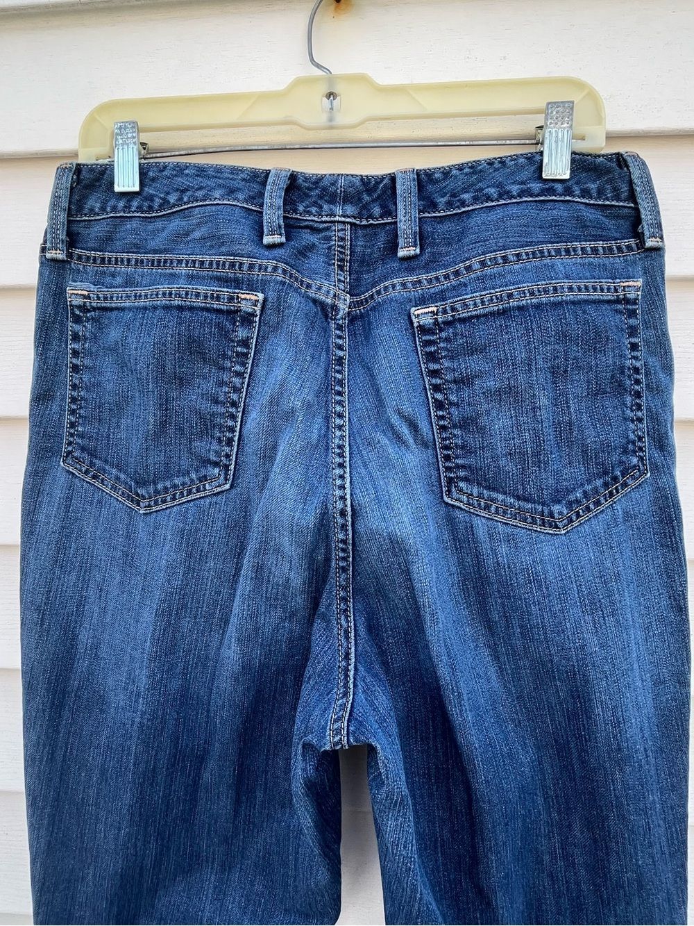 Eddie Bauer Natural Fit Bootcut Flare Denim Jeans Size 14 Tall - Picture 8 of 13